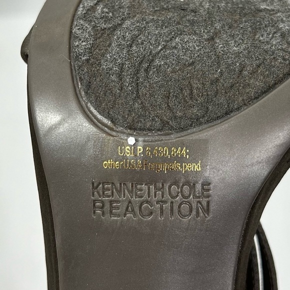 Kenneth Cole Reaction Pewter Satin Dress Sandal | Know Way - Picture 5 of 5